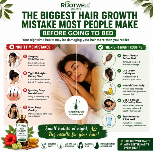 The Biggest Hair Growth Mistake Most People Make Before Going To Bed
