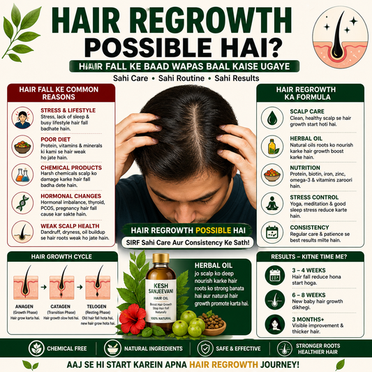 Hair Fall Ke Baad Hair Regrowth Kaise Kare – Complete Guide