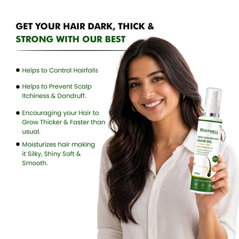 Rootwell Kesh Sanjeevani Hair Oil | Boost Hair Growth & Stop Hair Fall Naturally