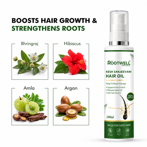 Rootwell Kesh Sanjeevani Hair Oil | Boost Hair Growth & Stop Hair Fall Naturally