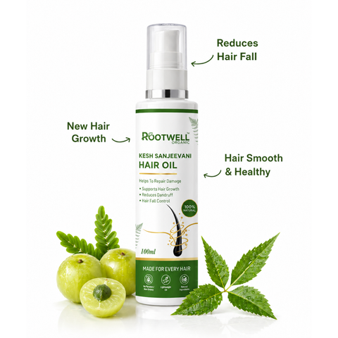 Rootwell Kesh Sanjeevani Hair Oil | Boost Hair Growth & Stop Hair Fall Naturally