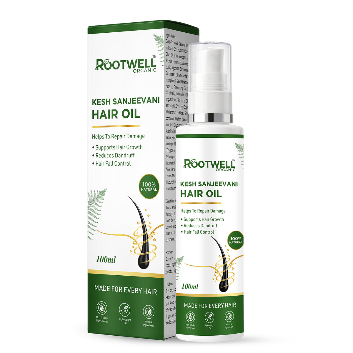 Rootwell Kesh Sanjeevani Hair Oil | Boost Hair Growth & Stop Hair Fall Naturally